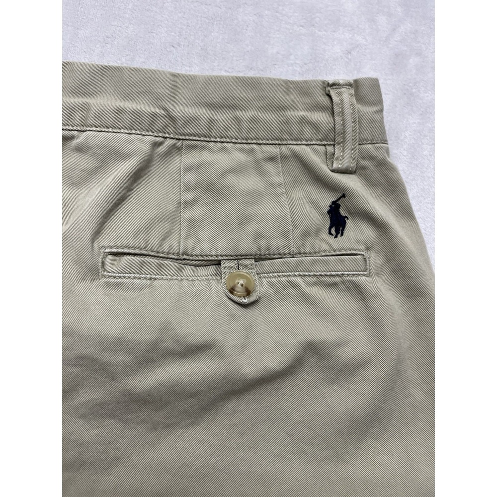 Ralph Lauren Pants Men 32x32.5 Beige The Polo Chino Classic Fit Cotton Twill - Picture 14 of 16